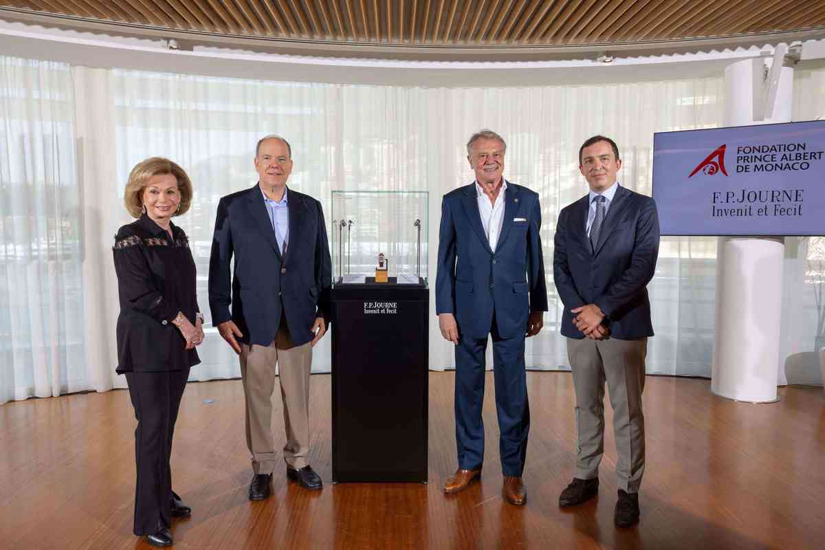 Unveiling of a unique F.P.Journe timepiece in support of the Prince Albert II of Monaco Foundation