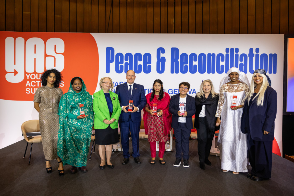 The 2023 Young Activists Summit honours five young activists at the United Nations in Geneva during a live event with the participation of Prince Albert II of Monaco