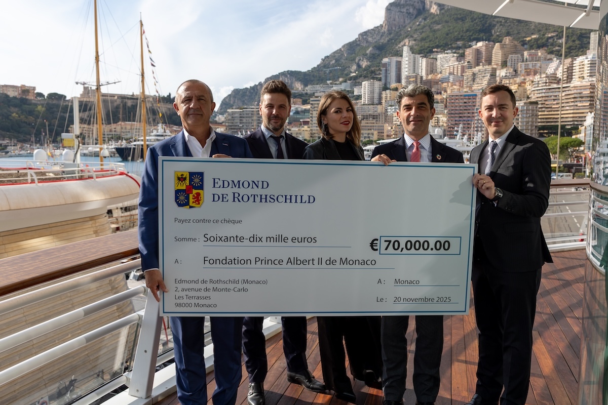 Edmond de Rothschild Monaco Raises €70,000 to Support the Prince Albert II of Monaco Foundation’s Mediterranean Conservation Projects