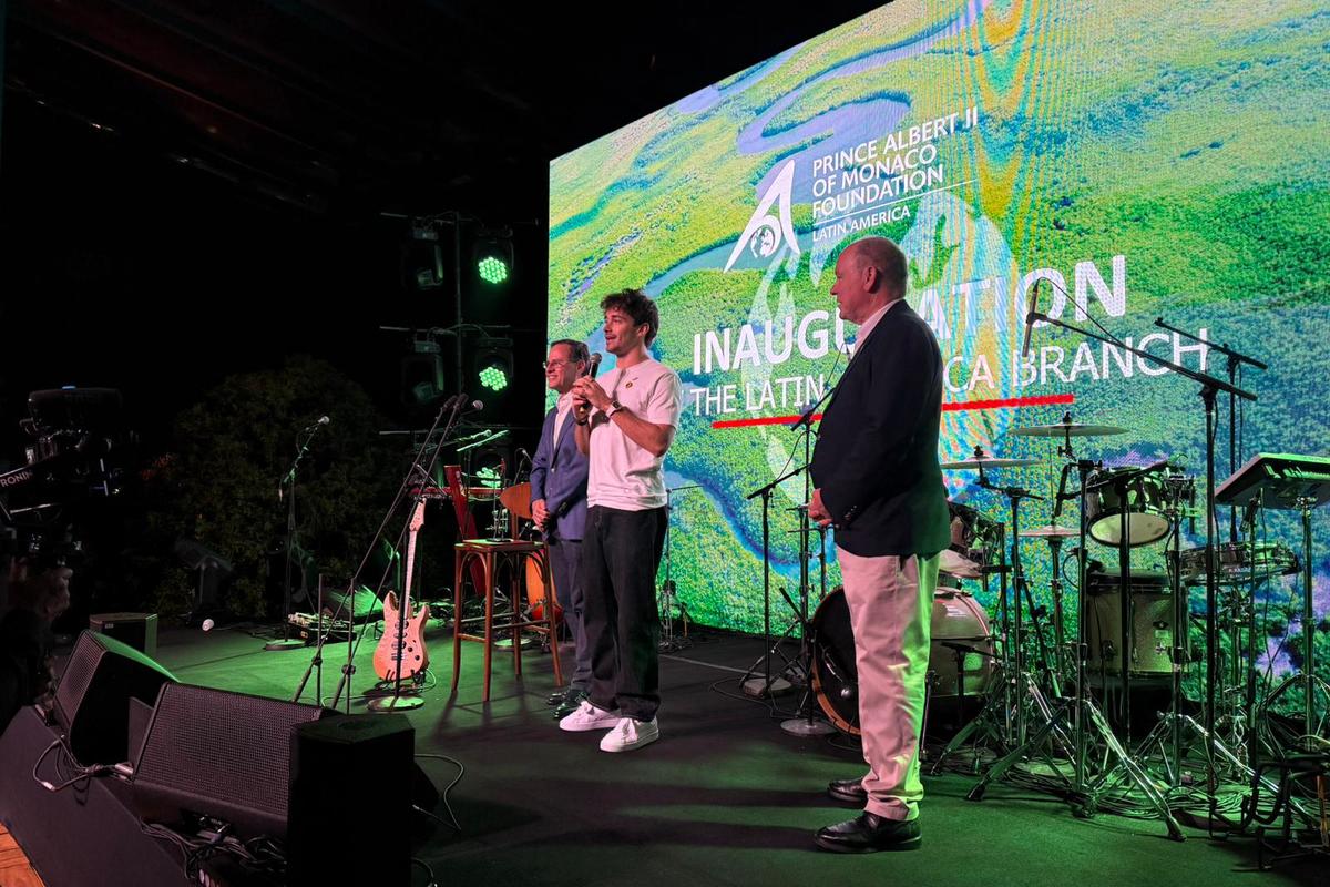 Official launch of the Foundation's Latin America branch in the presence of HSH Prince Albert II of Monaco and Charles Leclerc