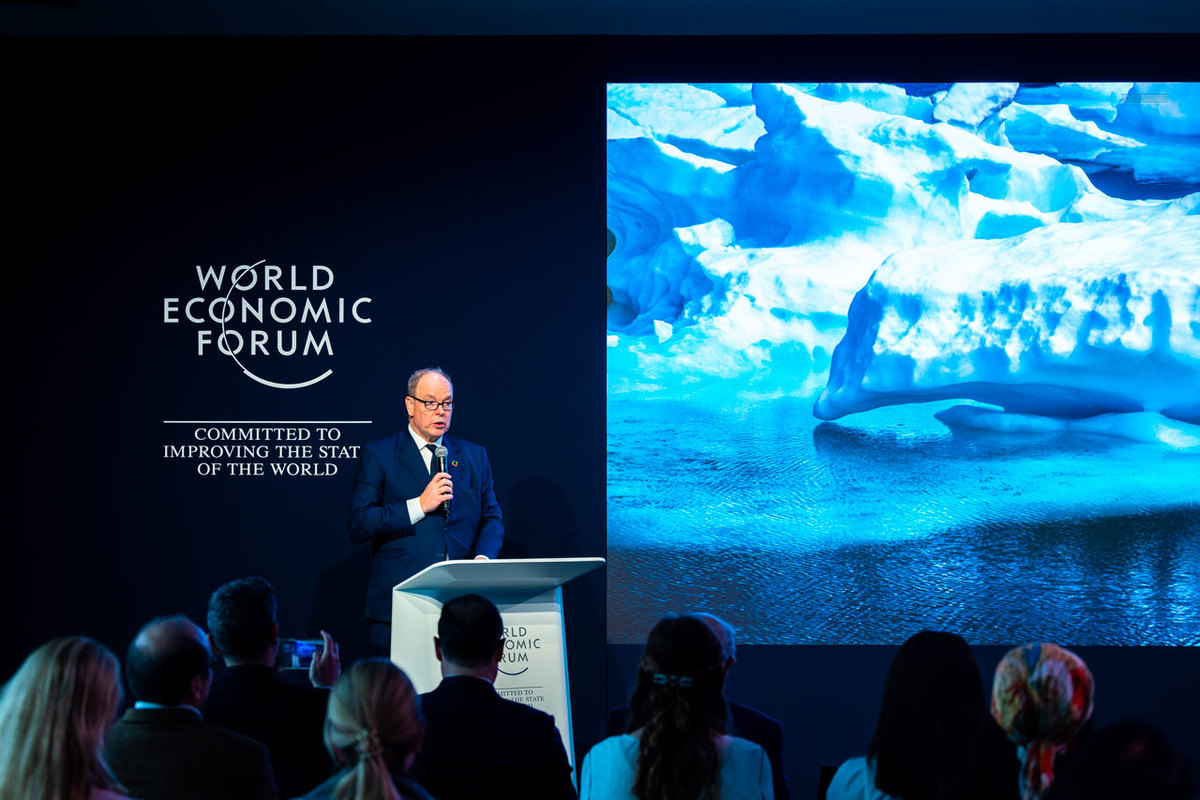 HSH Prince Albert II of Monaco attends the World Economic Forum in Davos